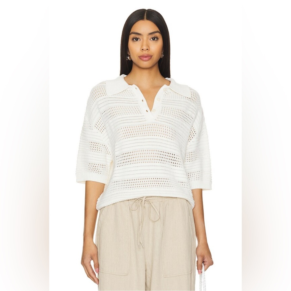Stitches & Stripes Taylin Polo in Chalk Medium